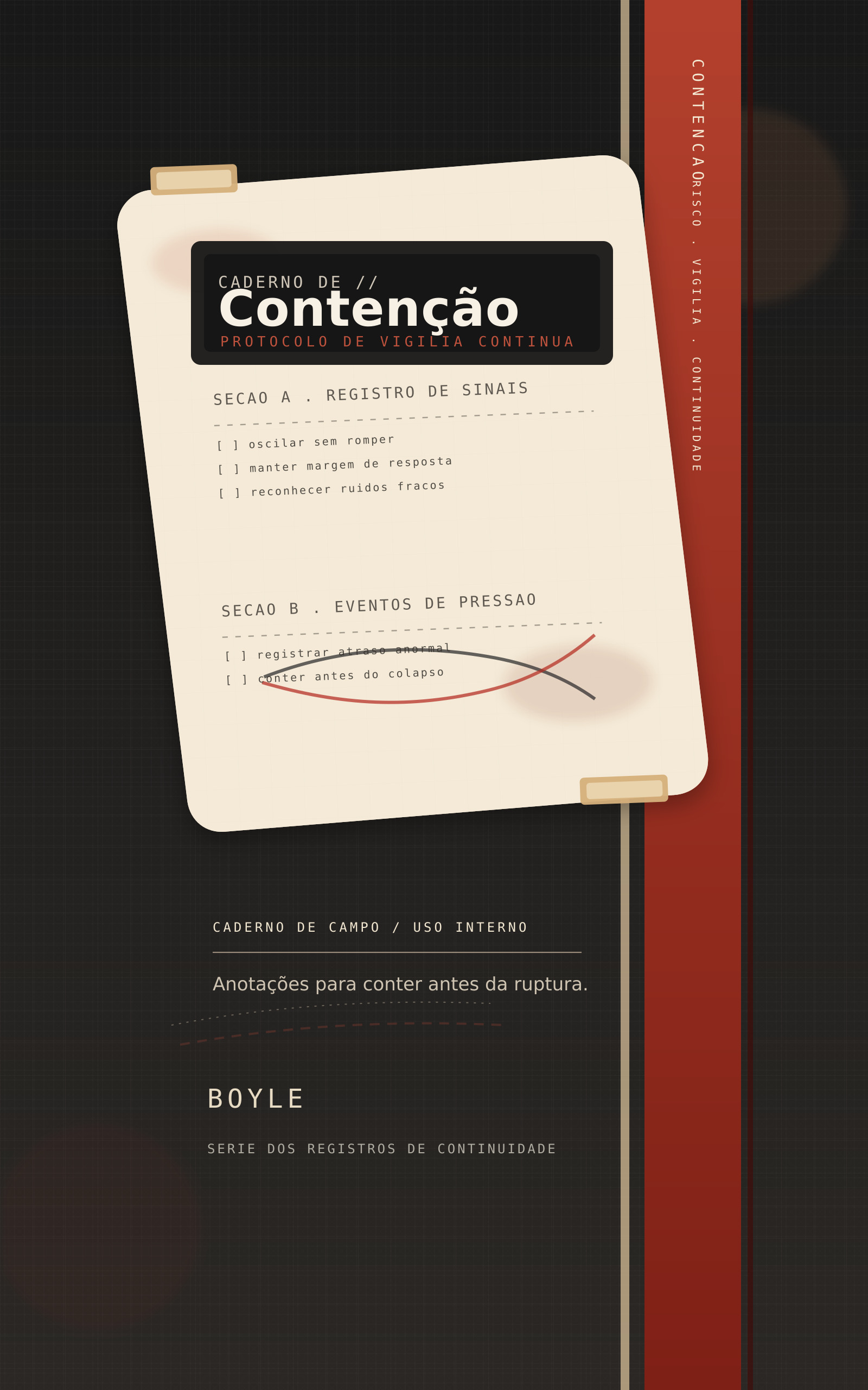 Capa de Caderno de Contenção