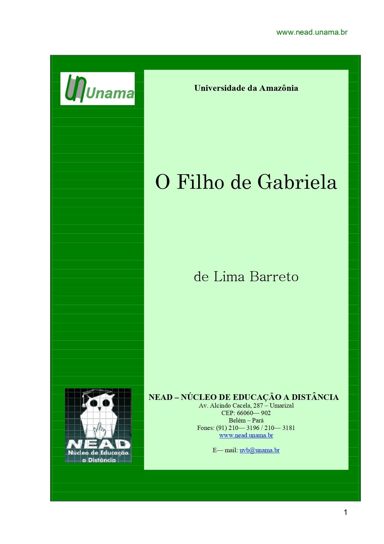O Filho de Gabriela