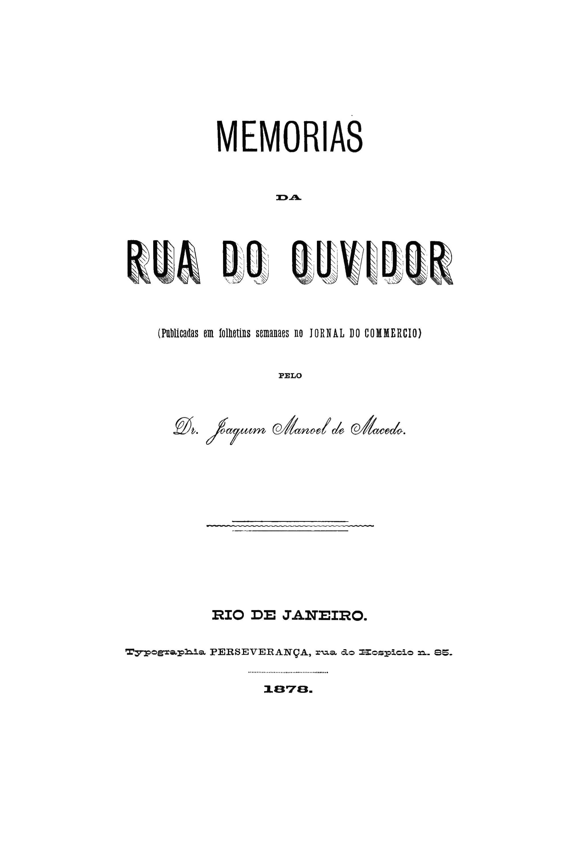 Avatar da comunidade Memórias da Rua do Ouvidor
