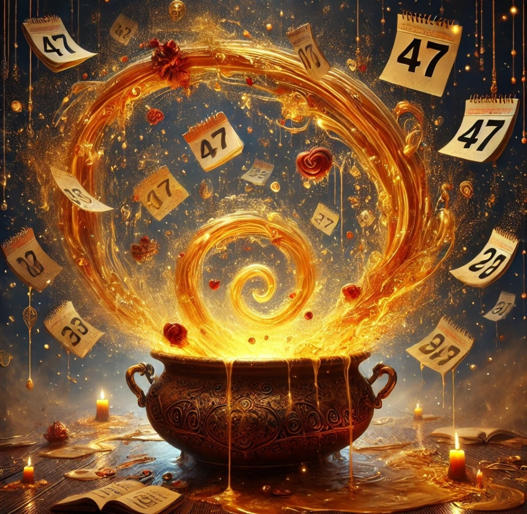 Quanto tempo temos nós?
Talvez o bastante,
e ainda assim muito pouco!
Um tanto e um bocado,
uma pitada e um punhado,
dissolvendo em calda
no caldeirão
de calendários...
Quarenta e sete
é um número modesto,
em que já coube
muitas vidas.
Mas o amor ainda
transborda!
O esperançar
escorre leve,
de cabeça erguida
e peito aberto!
Ainda há muita calda
para entornar,
adoçar
e celebrar,
com as melhores
companhias
(e companheira)
dos sonhos
e do mundo!

💞

Alberto Busquets.

#Desafio 026