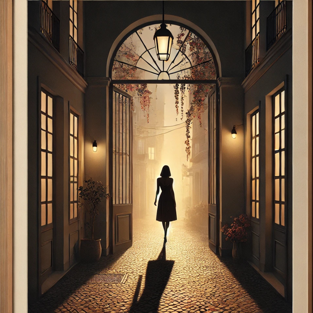 Passarela

Passa a vida,
Não se passa nada
Quando ela passa,
Na minha janela

Luz na minha vida,
Quando ela passa

Momento em pausa,
Quando ela passa

Não quero mais nada,
Quando ela passa

Mas se ela passa
Na minha porta,
Não tem mais volta;
Felicidade.