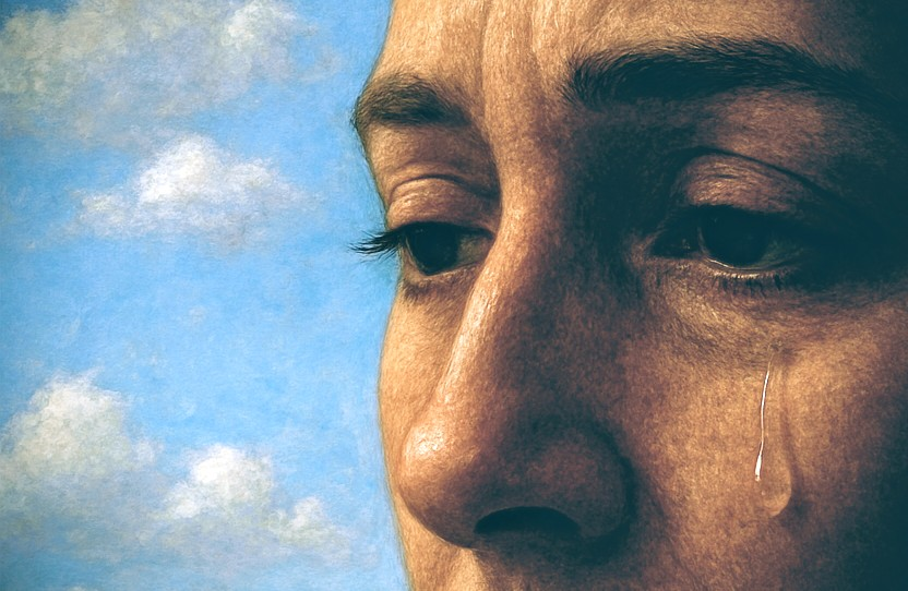 Em português dizemos: 
Siga em frente, a vida continua.
Em poesia dizemos:
Mesmo que sua alma carregue o peso de mil lutos,
Mesmo que o peso disso o leve junto
Mesmo que o sorriso deixe sua face
Como o ar dos seus pulmões,
No momento da dor,
Mesmo assim, você sobreviverá.
Assim como o tempo transpõe a qualquer um de nós
Sua hora também virá
E aí, então, a última lágrima
Descerá por sua pele serena
Ao encarar de frente
A derradeira imagem
Que estamparia o fim,
Dentro da tua retina.

Eliz Leão