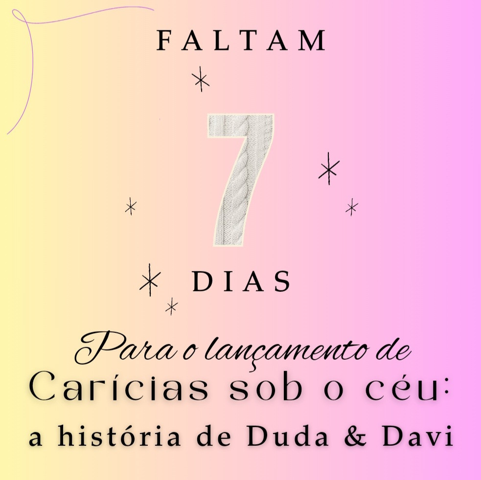 E o tempo corre... Só falta uma semana!