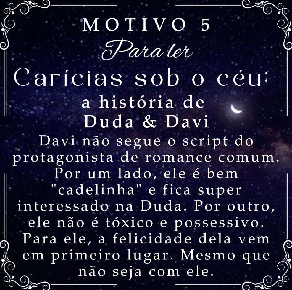 Dez dias convencendo você a ler a história de amor entre a artesã Maria Eduarda e o professor Davi. 😉❤️
