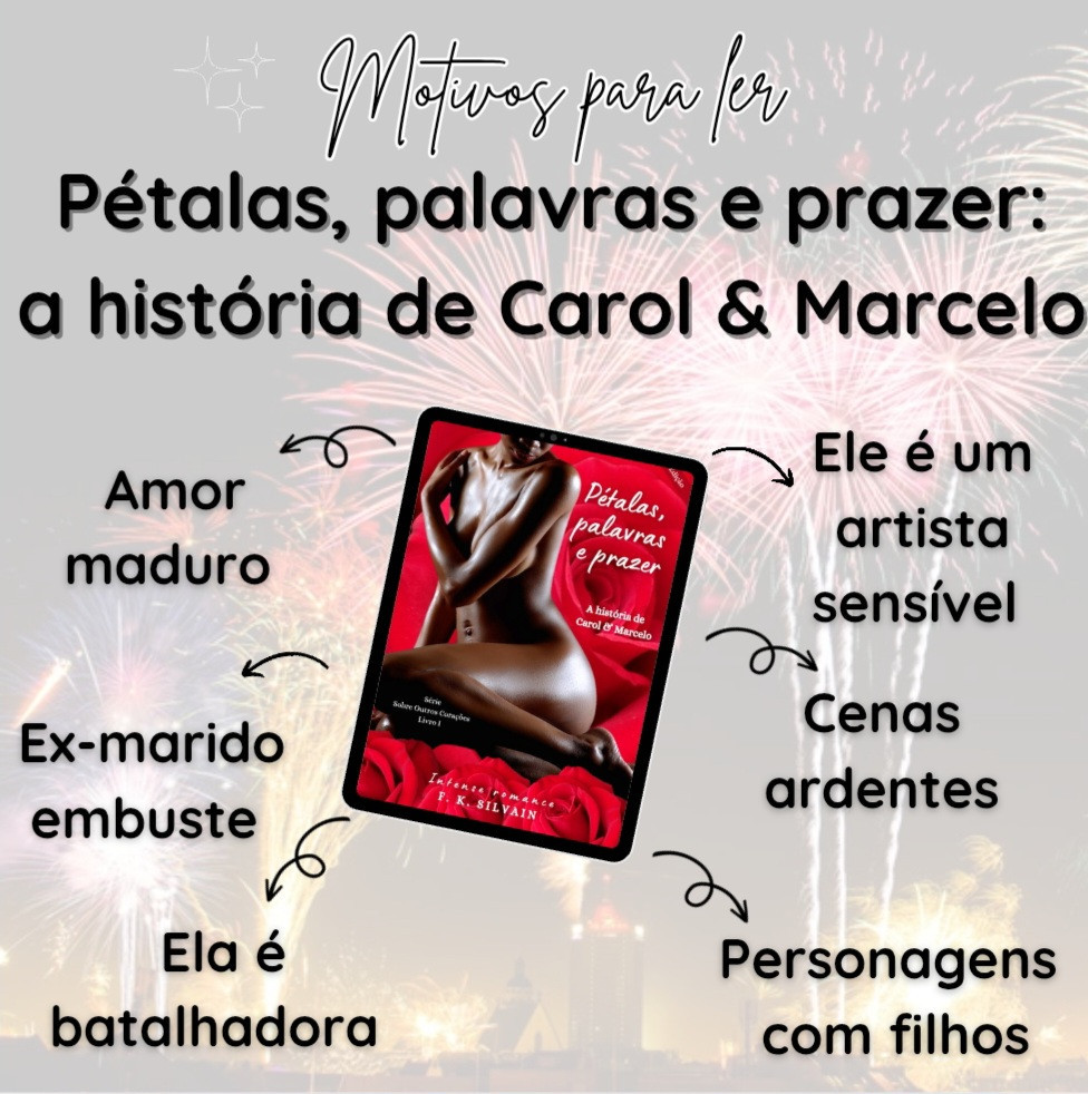 Aqui temos dois extremos: de um lado, uma mulher vivida, independente, com filhos criados. Do outro, uma garota ainda na faculdade e morando com os pais. 
Ambas tiveram experiências ruins com homens que não valeram a pena e deixaram marcas profundas.
Um príncipe que, em vez de cavalo branco, monta uma moto preta; e um plebeu resistente a se entregar estão no caminho dessas mulheres fortes. Em comum ambas têm a coragem de recomeçar.

Esses motivos te dão vontade de conferir meus livrinhos? Lembrando que o e-book está na Amazon e a versão física aqui na loja do Literunico. 😉