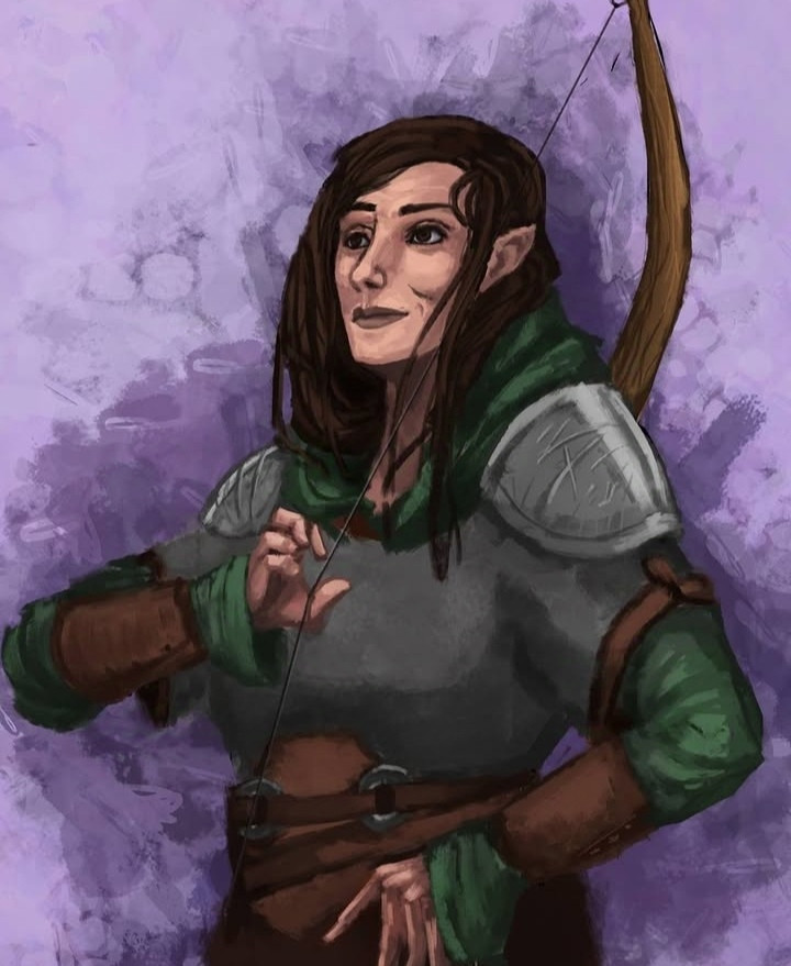 #Desafio dos 365 dias, dia 11:

Melliamne é o maior reino élfico de Esser, com a maioria da sua população formada por elfos solares e elfos silvestres. E nesse reino adentrou uma humana, uma camponesa da distante Longland, buscando o pai da criança que trazia em seu colo.

Entre falsos sorrisos e comentários abafados, a criança foi aceita por seu pai, o príncipe, e recebeu o nome de Anne Catherine, um nome comum entre os elfos. A mãe recebeu uma casa confortável perto do palácio em Couronne, para que pudesse visitar sempre a filha, que crescia rapidamente em comparação às crianças élficas, chocando a família real. Já na adolescência ela notava que não era bem vinda na corte, mesmo que a etiqueta impedisse que dissessem isso abertamente. Então ela passou seu tempo entre as Chacerresse, um grupo de caçadoras e guerreiras, voltando apenas para descansar na casa da mãe.

Ela dominou o uso do arco e da espada, as técnicas de rastreamento e sobrevivência, e se tornou notória em poucos anos, um tempo curtíssimo entre os elfos. Seu sucesso não passou despercebido por seu pai, que a concedeu um presente à sua escolha.

Ela pediu apenas para ser enviada a outro país, onde pudesse se aventurar como emissária de Melliamne, para que pudesse conhecer o mundo em sua curta vida. Ela foi enviada diretamente à capital de Chiaro, próxima da fronteira Sul do reino, onde poderia auxiliar o Ducado e adquirir a experiência que tanto queria.

Assim que deu o primeiro passo além das sobras das árvores de Melliamne, ela decidiu abandonar a versão élfica de seu nome, escolhida pelo pai, e usar apenas a versão original, o nome da mãe de sua mãe. Dali em diante, ela seria Caetlynn...