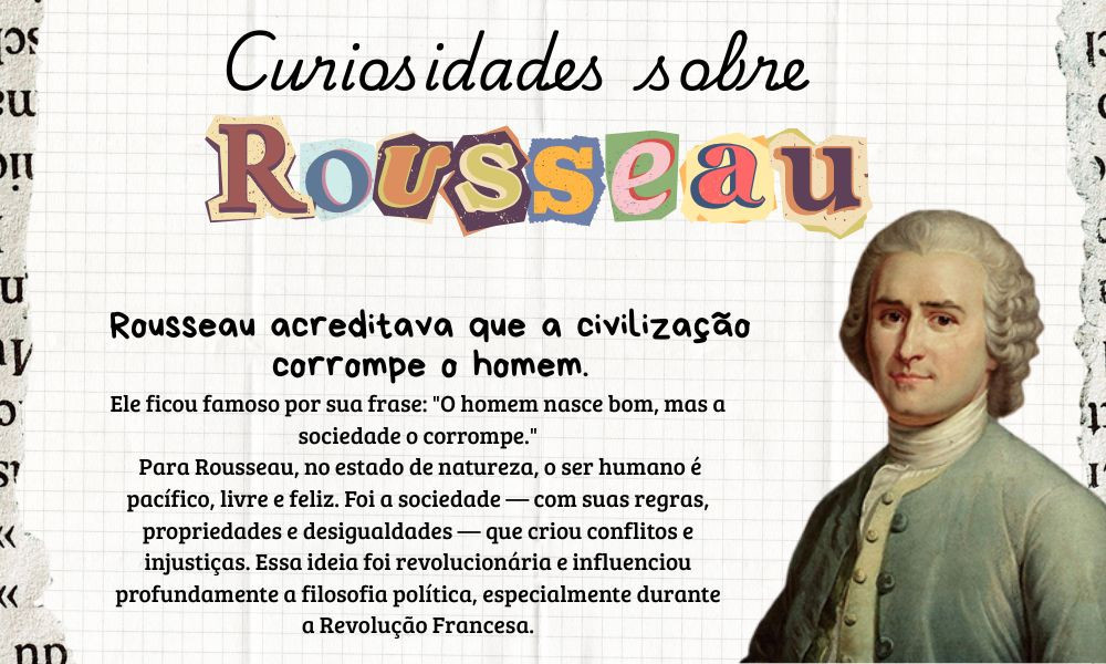 Hoje, o perfil @classicos irá disponibilizar algumas obras em domínio público do filósofo. Fiquem ligados! 

Jean-Jacques Rousseau foi um filósofo, escritor e compositor suíço do século XVIII, nascido em Genebra em 1712 e falecido em 1778. Ele é considerado um dos principais pensadores do Iluminismo e teve enorme influência na filosofia política, na educação e na literatura.