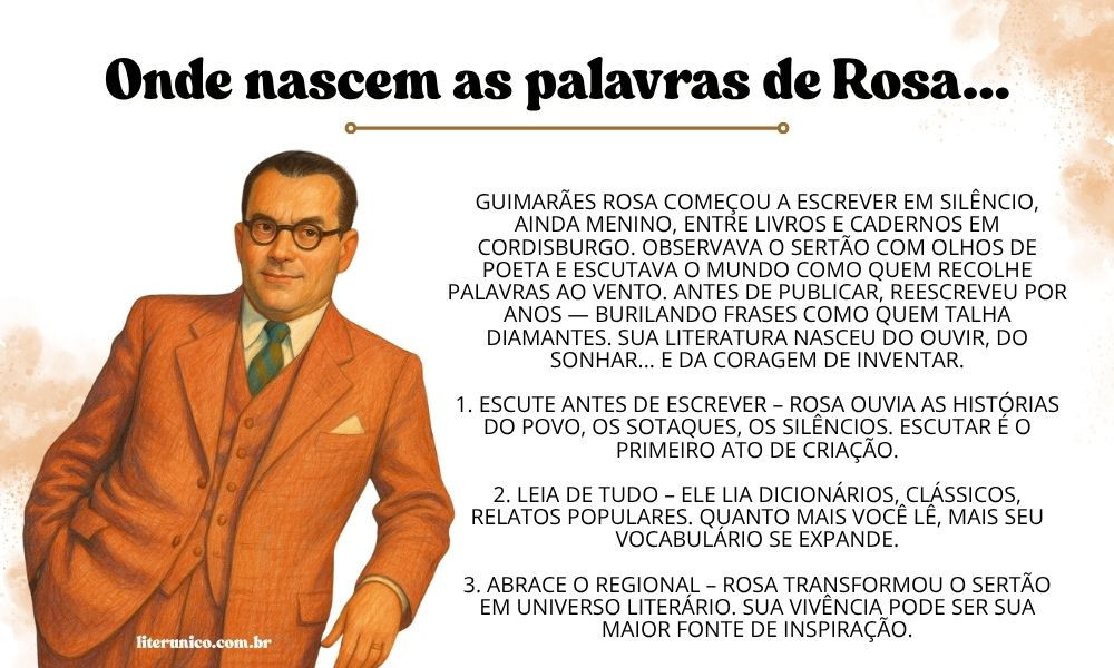A escrita de Guimarães Rosa não seguia regras!