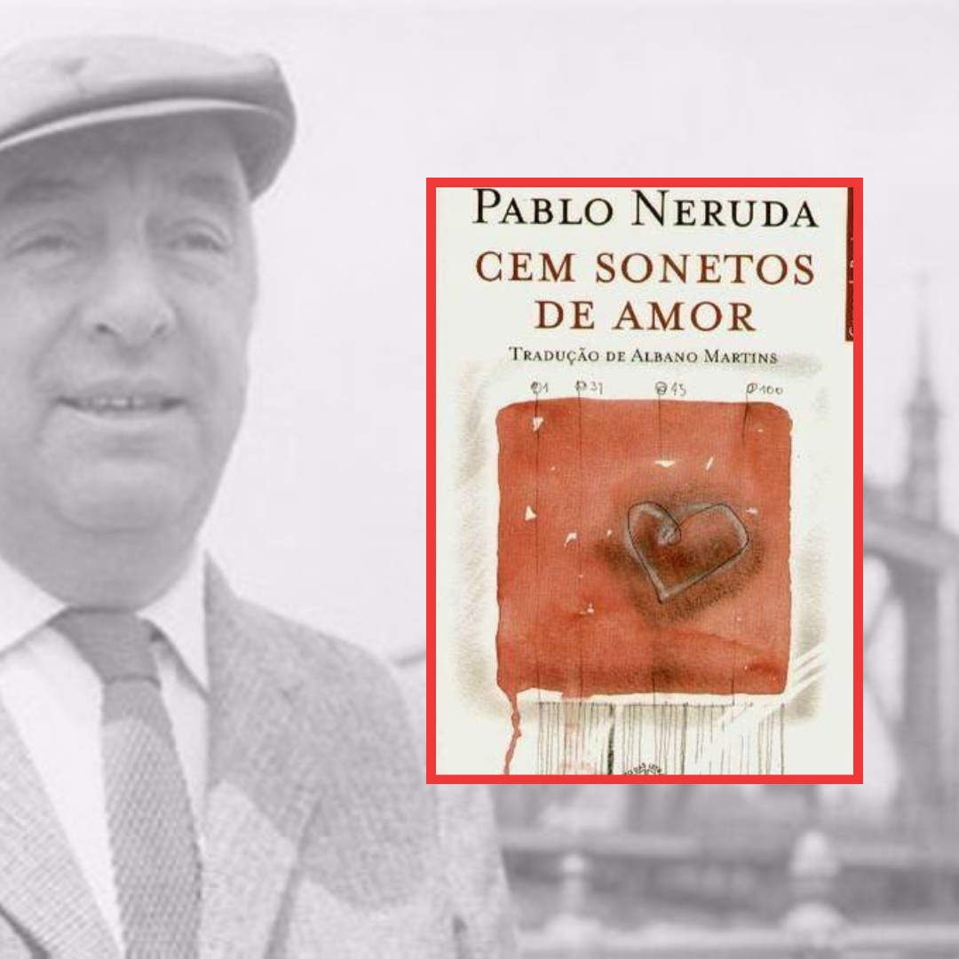 #desafio 365 dias
Dia 52 - Fale sobre um livro de Sonetos

Em 1959, Pablo Neruda publicava seu livro “Cem Sonetos de Amor” (Cien sonetos de amor), talvez sua obra mais conhecida. Como o título diz, se trata de 100 sonetos que declaram um amor intenso por sua esposa Maltide Urrutia.

O livro é dividido em quatro partes ("Manhã" (Mañana), "Meio-dia" (Mediodía), "Tarde" (Tarde) e "Noite" (Noche) e os sonetos unem uma linguagem simples a uma mensagem emotiva, com ricas construções de metáforas.

O amor é mostrado tanto de uma maneira sensual quanto espiritual, indo além da idealização romântica, tocando também na imperfeição e na realidade do amor cotidiano.

"Não te amo como se fosses rosa de sal, topázio
ou flecha de cravos que propagam o fogo:
te amo como se amam certas coisas escuras,
secretamente, entre a sombra e a alma."