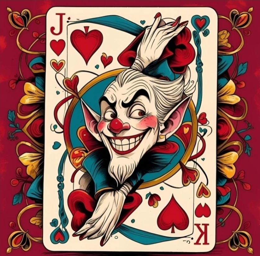 Cartas na mesa
Sempre dobrar a aposta
O amor é vencedor
Coringa da paixão
Sempre pronto
Grito sem blefe
De pedra única
O jogo se fecha
E é so você
Que comemora
Duplas são feitas
Perfeitas
Amores formados
Quem não tem visão
Fica para trás
Essas são as regras
Do jogo-vida
Este campo
Onde muitos
Correm
Por um ideal
Idealizado Amor.

~♡~
JJr.