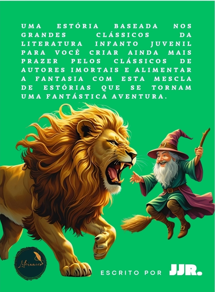 É UMA OUTRA ESTÓRIA!

Por JJr.

AGORA EM CAPÍTULOS (PAGOS)

&

E-PUB & PDF NA LOJA!

Uma estória baseada nos grandes clássicos da literatura infanto Juvenil para você criar ainda mais prazer pelos clássicos de autores Imortais e alimentar a fantasia com esta mescla de Estórias que se tornam uma fantástica aventura para todas as idades!

VAI LÁ DAR UMA OLHADINHA NO LIVRO FINALIZADO NA LOJA!!!

https://www.literunico.com.br/jjr/post/4997